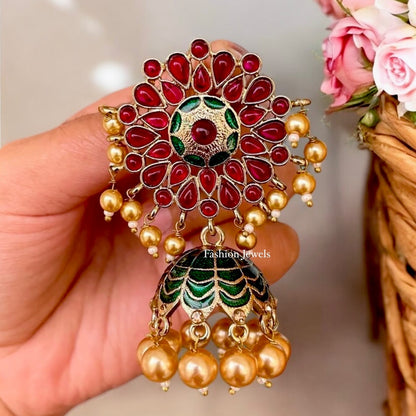 Rani Premium Kemp Pearl high quality Jhumka