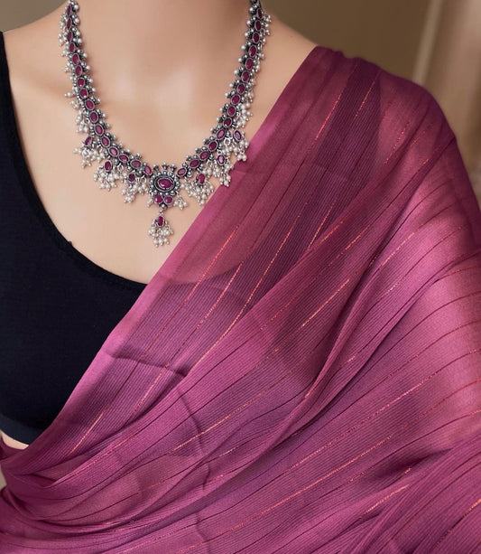 Savi Guttapusalu High Quality Pearl Necklace set - Fashion Jewels