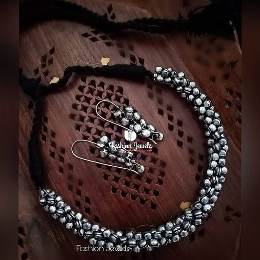 Silver Ghunghroo Choker set - Fashion Jewels