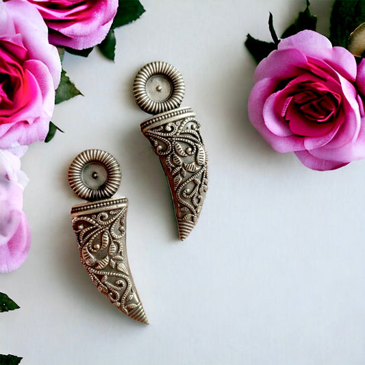 Silverlook alike Elephant tusk Earrings - Fashion Jewels