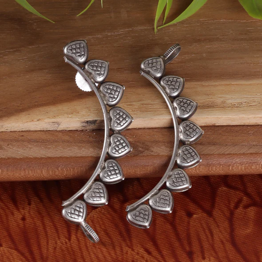 Silverlook alike Heart Earcuff - Fashion Jewels