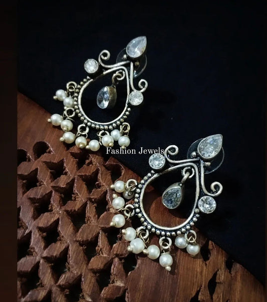 Zircon pearl Lightweight Earring - Fashion Jewels