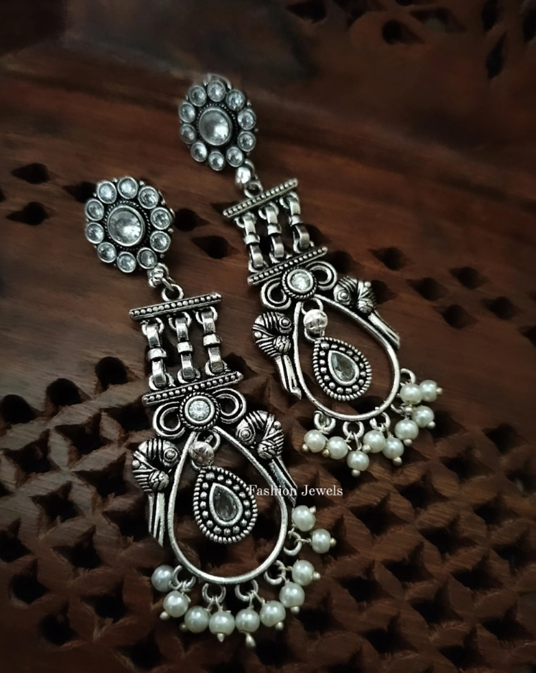 Zircon stone pearl lightweight Earring - Fashion Jewels
